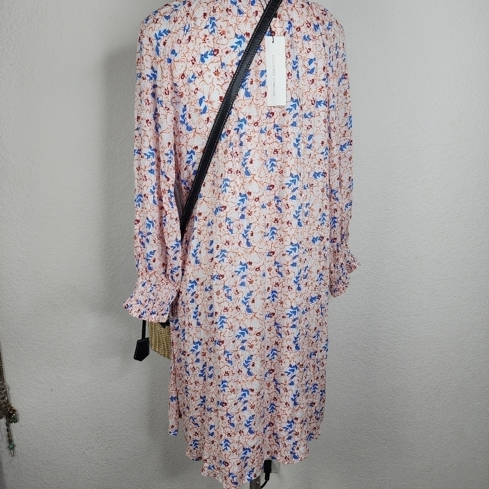 PLUS‎ SIZE XL COLLECTIVE CONCEPTS FLORAL DRESS NWT FALL WINTER SPRING - Picture 8 of 16